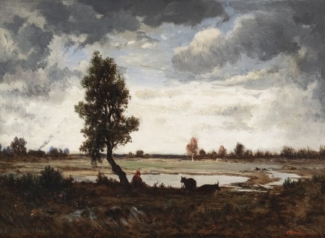 Theodore Rousseau Cloud Study over the Barbizon Plain, c. 1855