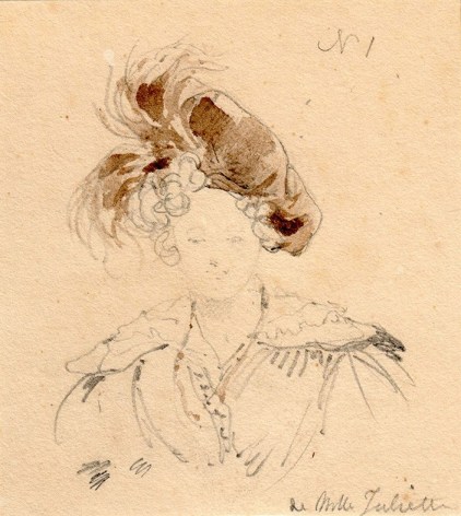 Richard Parkes Bonington&nbsp; Seven Drawings of Parisian Women in&nbsp;Hats,&nbsp;1824