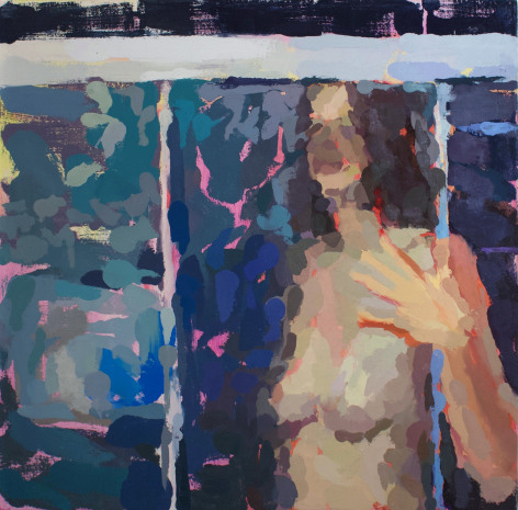 Rachel Rickert, Beckon, 2019   Oil on panel 12 x 12 inches