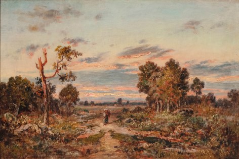 Theodore Rousseau&nbsp; Path at the Edge of the Forest (Route au lisiere de la foret), c. 1850-55