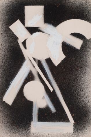 David Smith, Untitled, 1959, Spray paint on paper, 17 1/4  x 11 1/2 inches