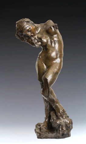 Inner Voice    Conceived 1894, this cast 2017 Bronze with brown patinta 21 inches