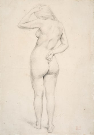 Eugene&nbsp;Delacroix Standing Female Nude Seen from Behind