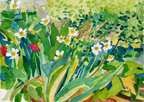 Pamela Sztybel (American, b. 1956) Flowers 7, 2020    Watercolor on paper 12 x 18 in. (30.5 x 45.7 cm)