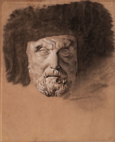 Eugene Delacroix Study sheet of a Greek philosopher