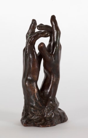 Auguste Rodin, Etude pour Le Secret Conceived in 1910, cast Georges Rudier 1957 Bronze with brown patina 4 3/4 x 2 1/8 x 1 3/4 inches
