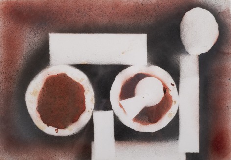 DAVID SMITH American, 1906-1965 . Untitled, 1962     Spray enamel on paper 21 x 27 in. (53.3 x 68.6 cm)