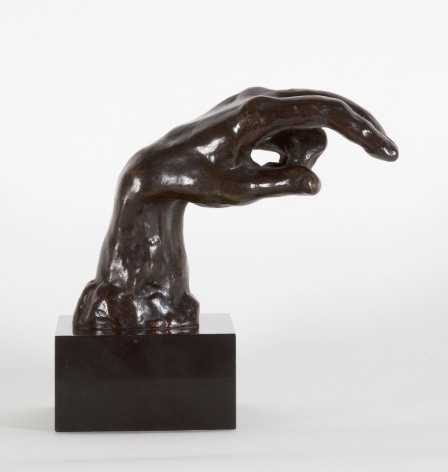 Auguste Rodin, Main no. 33 Conceived in 1901, this cast 1965by George Rudier Bronze with brown patina and nuances of black 4 3/8 x 3 1/4 x 2 3/4 inches