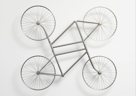 Ai Weiwei 艾未未, Forever (Stainless Steel Bicycles in Silvery, duo) 银色不锈钢自行车（双）