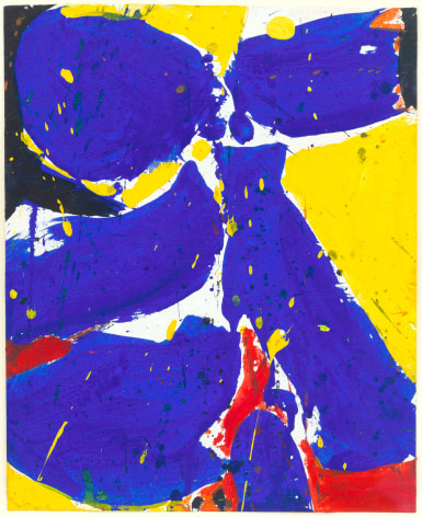 Untitled (Blue-Yellow), 1959, Gouache on paper