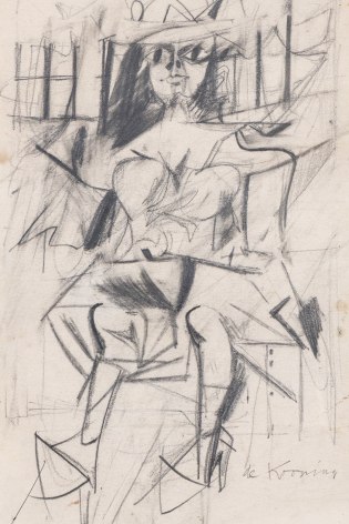 Woman, 1951, Graphite on paper (double-sided)