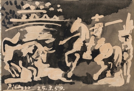 Pablo Picasso (1881-1973), Sc&egrave;ne de Tauromachie, 1959