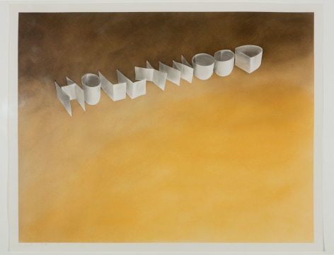 Extensive survey of Ed Ruscha's &quot;Ribbon Word&quot; drawings on view at Edward Tyler Nahem Fine Art