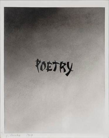 Ed Ruscha Poetry, 1969