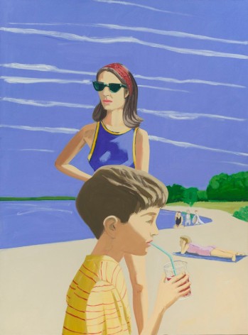 Beach Scene, 1966, Oil on canvas