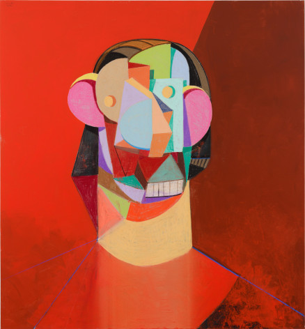 Red Head, 2012, Oil and pastel on linen