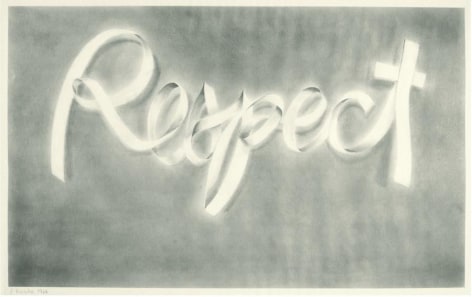 Respect, 1966 Graphite and pencil on paper