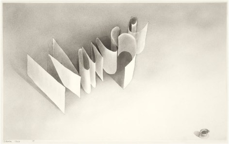 Wanze, 1967 Gunpowder on paper