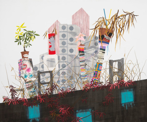 Erik Benson &quot;Builds&quot; Paintings that Deconstruct the Urban Decay of Public Housing
