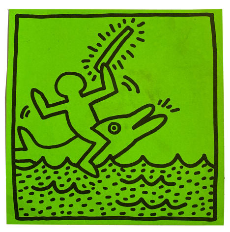 Keith Haring, Paper Sticker, Tony Shafrazi Gallery, Alternate Projects