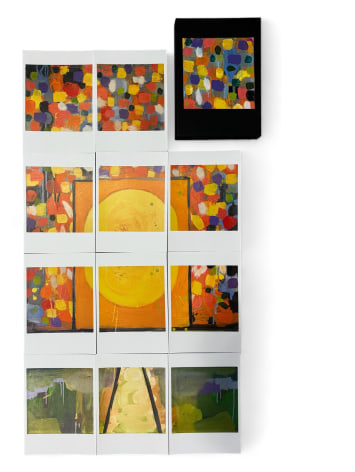 One of the box sets with its 11 digital prints (the prints are of the 11 other pieces of the painting).