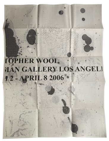 Christopher Wool, Gagosian, Los Angeles, poster, Alternate Projects