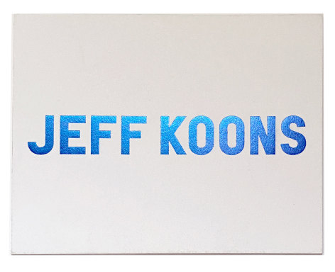 Jeff Koons: New Paintings, 2010 Exhibition announcement card, Alternate Projects