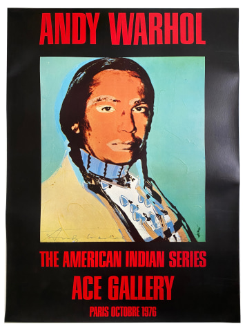 Andy Warhol  American Indian (Black) SIGNED, Alternate Projects