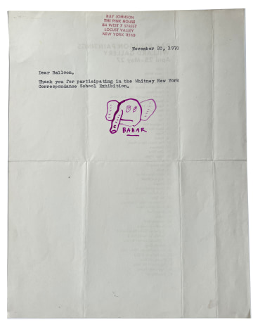 Ray Johnson mail art, Alternate Projects