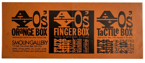 Ay-O  Finger Box flyer, George Maciunas, Alternate Projects