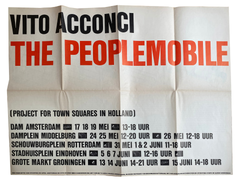 Vito Acconci, The Peoplemobile (Project for City Squares in the Netherlands), Combination, Alternate Projects