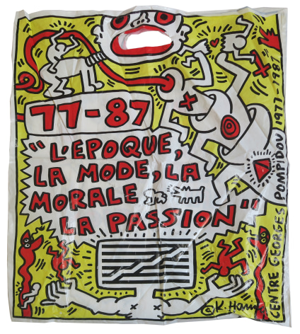 Keith Haring, plastic shopping bag, Alternate Projects
