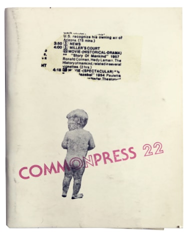 Commonpress 22, You can Know More Than You Can Tell, Steven Durland editor, Alternate Projects