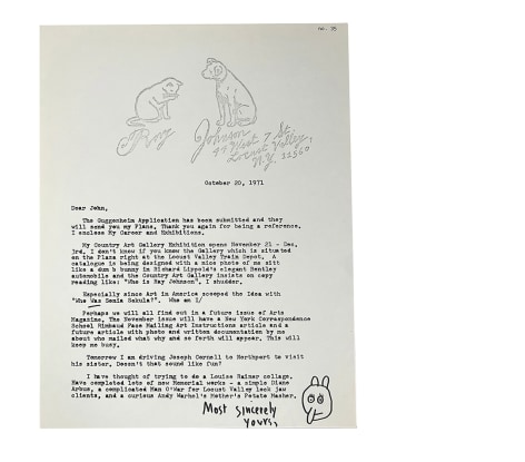 Ray Johnson, Correspondence: An Exhibition of the Letters of Ray Johnson, Alternate Projects
