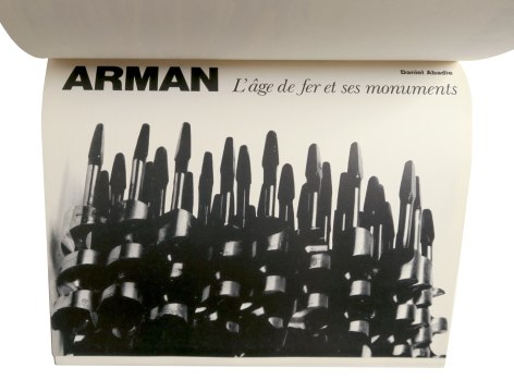 Arman UNIQUE drawing on catalogue Arman: L'&acirc;ge de fer et ses monuments,  Alternate Projects
