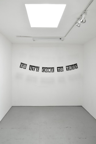 Installation view Banner for Contemporary Art