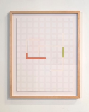 James Woodfill Code Grid #3, archival digital print collage, 22&quot; x 17&quot; (framed), 2019