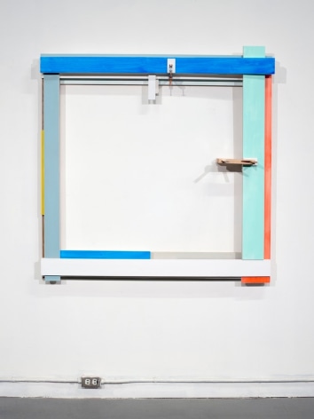 James Woodfill Frame Sequence #5, mixed media, 50&quot; x 48&quot; x 13&quot;, 2019
