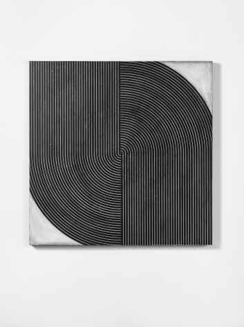 Untitled, 2017. Plaster, gesso &amp;amp; lacquer on wood. 36&nbsp;x 36&nbsp;inches (91.4&nbsp;x 91.4&nbsp;cm)