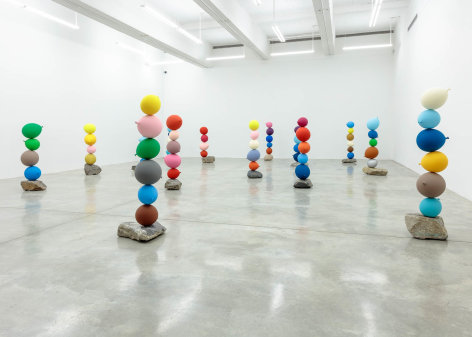 Installation view of Dwarf, Dust, Doubt by Gimhongsok. Image by Jeremy Haik.