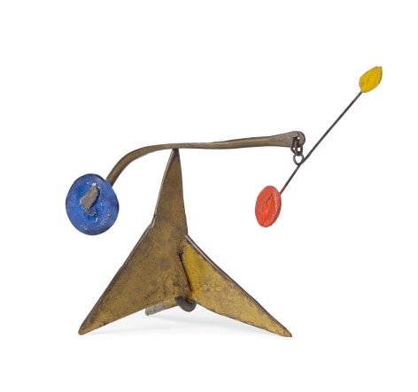 Alexander Calder,&nbsp;Untitled standing mobile,&nbsp;c. 1950. Sheet metal, brass, wire and paint (2.13 x 3.27 x 1.61 inches(.