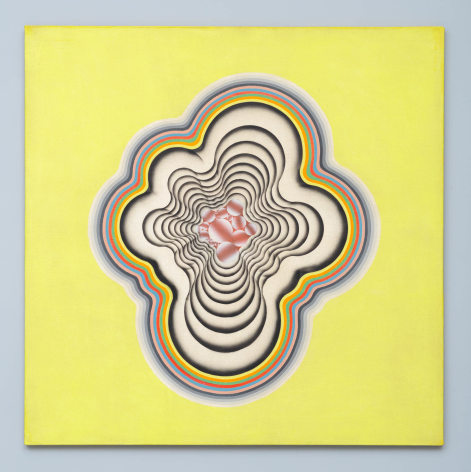 Composition by Kim Tschang Yeul, 1970, Acrylic and nitrocellulose lacquer on linen, Painting, Exhibition 'New York To Paris' at Tina Kim Gallery