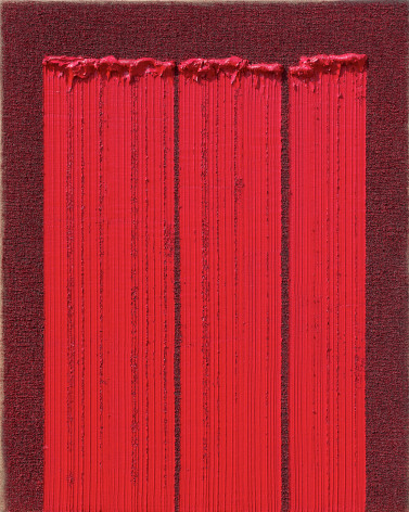Ha Chong-Hyun, Conjunction 17-20 (2017). Oil on hemp cloth, 162 x 130 cm (63.86 x 51.3 inches), Tina Kim Gallery