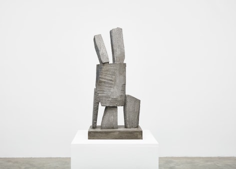 Gimhongsok (b. 1964), Resist - Ho, 2018, High-strength grout cement, Sculpture, 36.42 x 15.75 x 11.81 inches, 92.5 x 40 x 30 cm Edition 1/3, 2AP, Gimhongsok: Dwarf, Dust, Doubt at Tina Kim Gallery