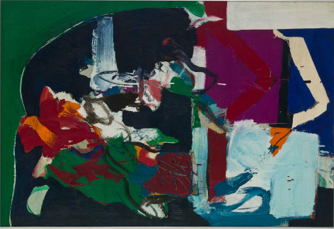 Wook-Kyung Choi,&nbsp;Untitled, c. 1960s. Acrylic on canvas. 25.2 x 36.61 inches (64 x 93 cm).