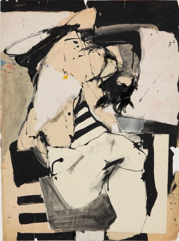 Untitled, c. 1960s. Ink, acrylic and paper collage on paper. 17.91 x 24.02 inches&nbsp;(45.5 x 61 cm)