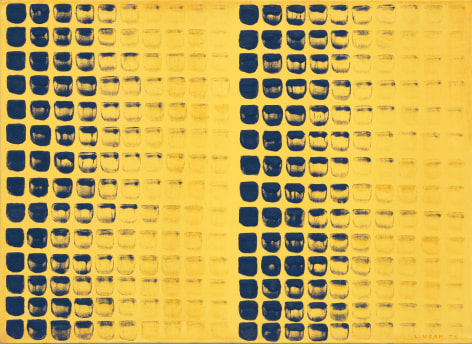 Lee Ufan,&nbsp;From Point (No. 78097), 1978. Oil on canvas (20.87 x 28.74 inches).