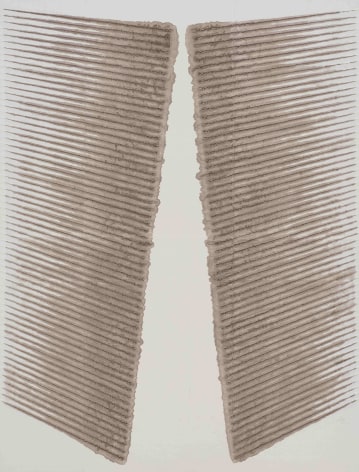 Kwon Young-Woo,&nbsp;Untitled,&nbsp;1986. Gouache, Chinese Ink on Korean Paper. 88.19 x 66.93 inches (224 x 170 cm).