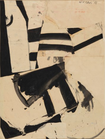 Untitled, 1966.&nbsp;Ink and paper collage on paper.&nbsp;24.02 x 17.91 inches (61 x 45.5 cm)