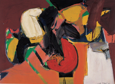 Untitled, 1966.&nbsp;Acrylic on panel mounted on canvas.&nbsp;16 1/2 x 22 3/4 inches&nbsp;(42 x 57.5 cm)